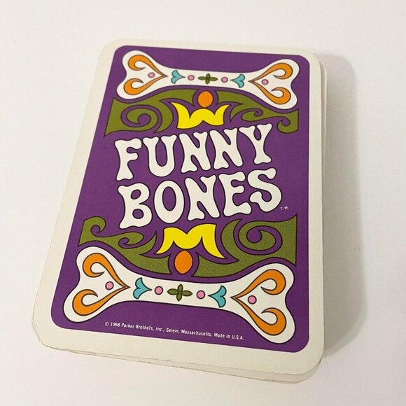 Vintage 1968 Funny Bones Card Game Parker Brothers Missing Instructions - Picture 9 of 16